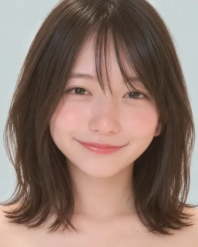 AI 生成人像 f029a34a679:面部,中长发・长狼尾剪(水母头)