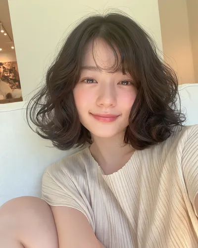 AI 生成人像 f03cfef26d7：造型，短发