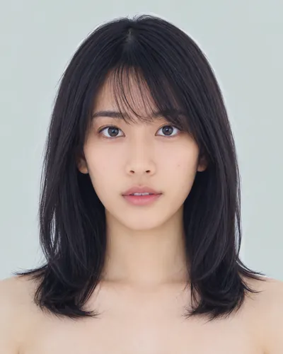 AI 生成人像 f0c0300a79d：面部，中发