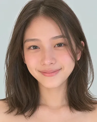 AI 生成人像 f0d3602cb26：面部，短发・耳后帅气短发（无刘海）