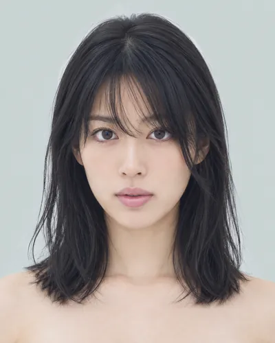 AI 生成人像 f0d5478521c:面部,中长发