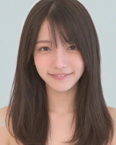 AI 生成人像 f0f60d4ec73:面部,中长发・中长发直发(有刘海・深色发)