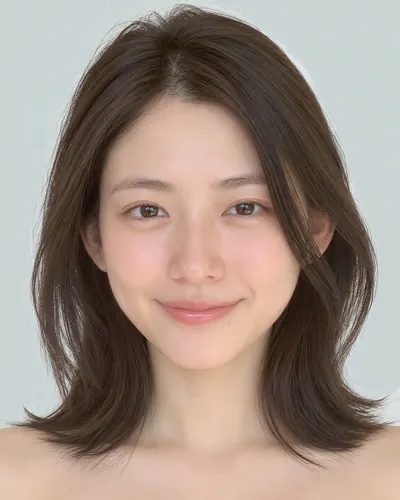 AI 生成人像 f102c097d7b：面部，短发・耳后帅气短发（无刘海）