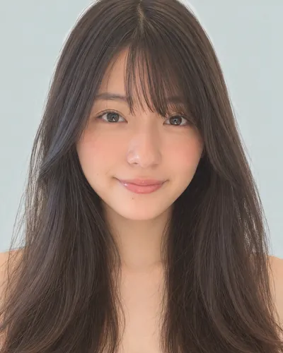AI 生成人像 f14592dc879：面部，中发・哈什剪（韩式）