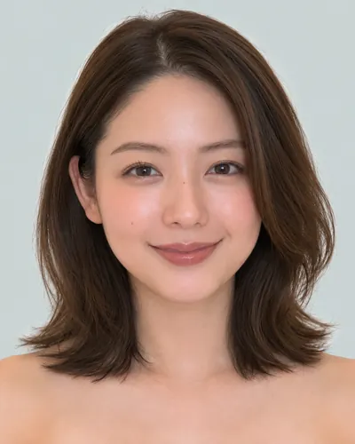 AI 生成人像 f14c9c434fb：面部，短发・耳后帅气短发（无刘海）