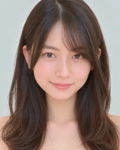 AI 生成人像 f1eaf32c090：面部，中发・哈什剪（韩式）
