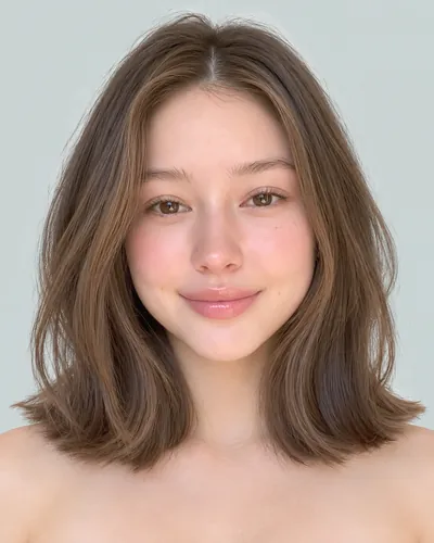 AI 生成人像 f20db456b64：面部，中发・齐切外翻中长波波头