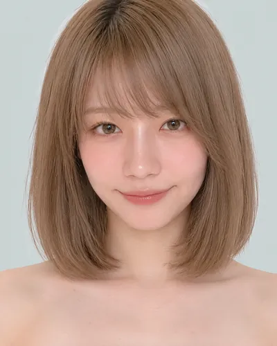 AI 生成人像 f29d601d95b:面部,短发・蘑菇短发(刘海偏长)