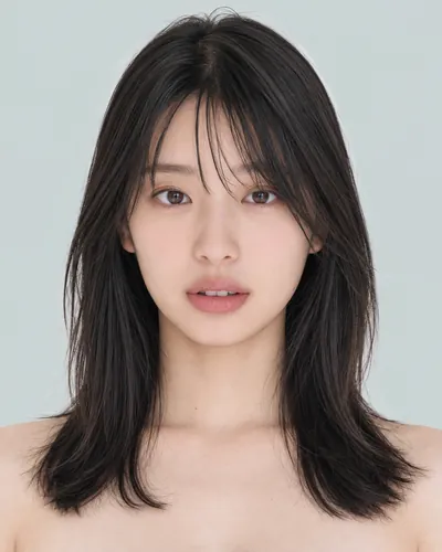 AI 生成人像 f2bcf83c430:面部,中长发