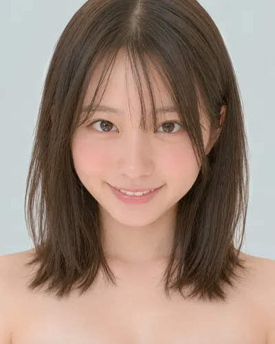 AI 生成人像 f2f075fe050：面部，短发・韩式流苏波波头（侧刘海）