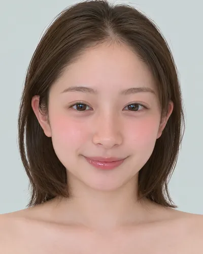 AI 生成人像 f307c21acd3：面部，短发・耳后帅气短发（无刘海）
