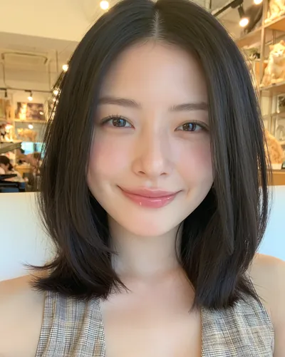AI 生成人像 f32a8a97802：造型，短发