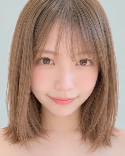 AI 生成人像 f3378c647b3：面部，中发・长波波层次（薄荷米色）