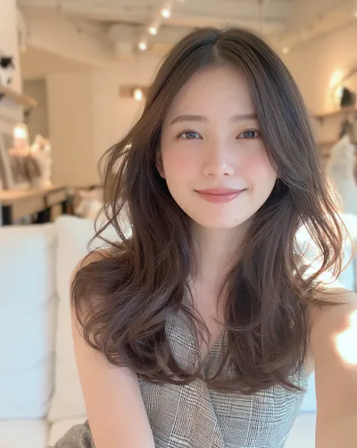 AI 生成人像 f33a67f4f23:造型,中长发