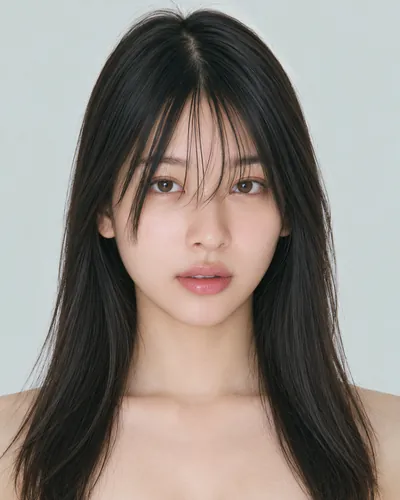AI 生成人像 f398464078f:面部,长发