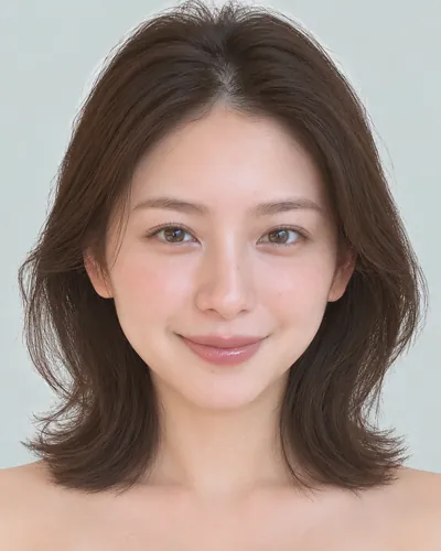 AI 生成人像 f3bec42aa3b：面部，短发・耳后帅气短发（无刘海）