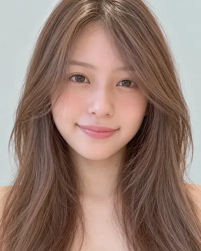 AI 生成人像 f3bffd1fec2:面部,中长发・哈什剪(灰米色)