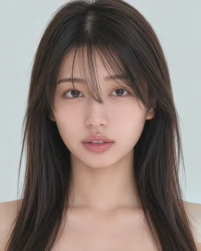 AI 生成人像 f4587be3525:面部,长发