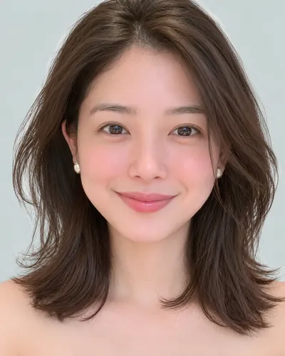 AI 生成人像 f45933fa994：面部，短发・耳后帅气短发（无刘海）