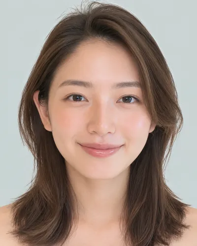 AI 生成人像 f49360dd921：面部，短发・耳后帅气短发（无刘海）