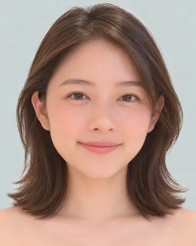 AI 生成人像 f49970a87f5：面部，短发・耳后帅气短发（无刘海）