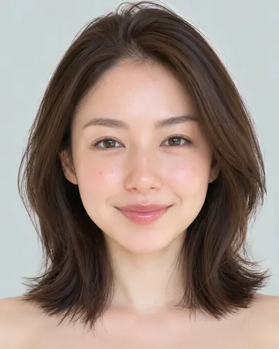 AI 生成人像 f4eba92c4e9：面部，短发・耳后帅气短发（无刘海）
