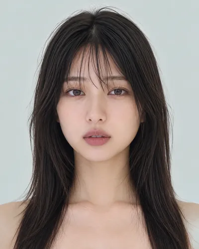 AI 生成人像 f5008f2645b:面部,长发