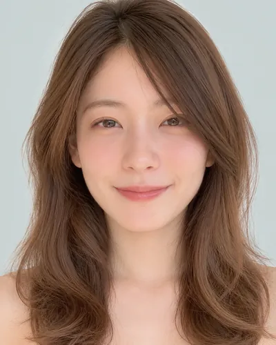 AI 生成人像 f5078a468a6:面部,中长发・中长发氛围烫