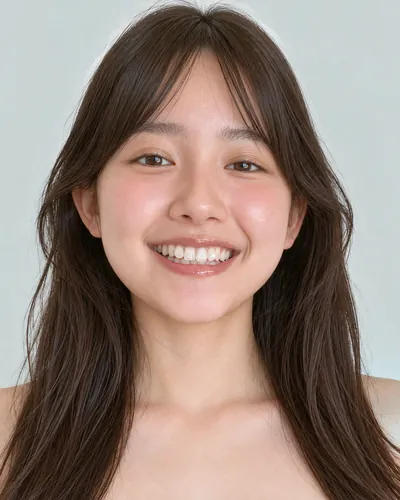 AI 生成人像 f53495df130:面部,长发