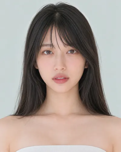 AI 生成人像 f54f3483e87:面部,长发