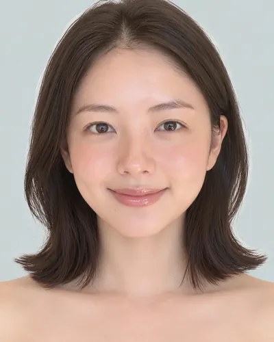AI 生成人像 f55881a4fef：面部，短发・耳后帅气短发（无刘海）