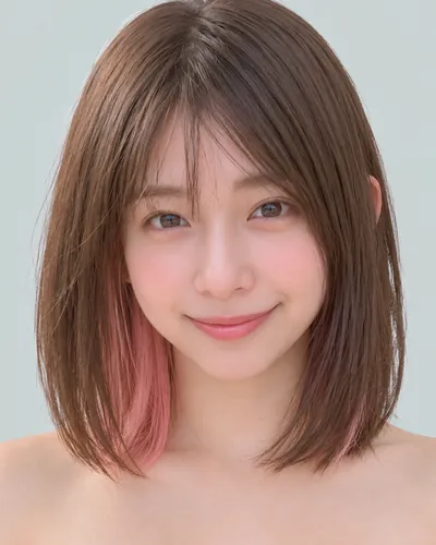 AI 生成人像 f566878981d:面部,中发・内收波波头(内层染)