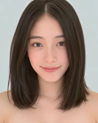 AI 生成人像 f67c0bfdf3f：面部，短发・齐切直发波波头（无刘海）