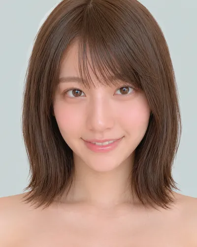 AI 生成人像 f68092f23cb：面部，短发・迷你波波头（眉上齐刘海）