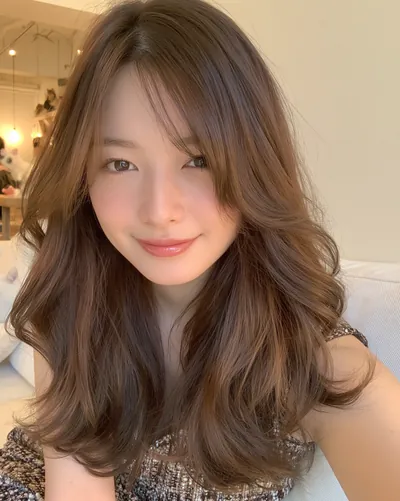 AI 生成人像 f70dde02275:造型,中长发