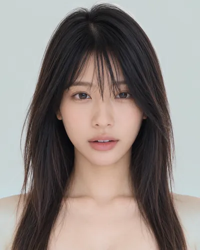 AI 生成人像 f72de074a7e:面部,长发