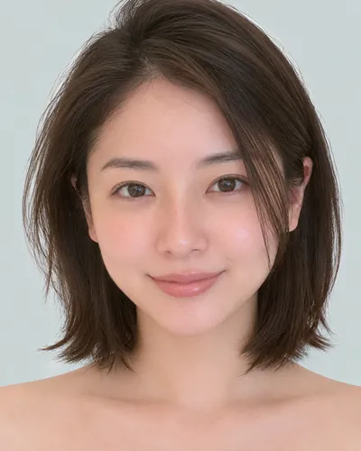 AI 生成人像 f7f31ce5db5：面部，短发・耳后帅气短发（无刘海）