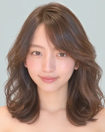 AI 生成人像 f81a20b9efa:面部,中发・螺旋硬烫中发