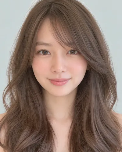 AI 生成人像 f84730cfbd0:面部,中长发・中长发氛围烫