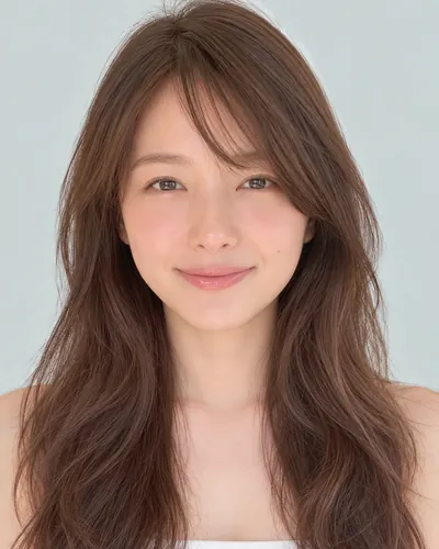 AI 生成人像 f9686b04473:面部,中长发・中长发氛围烫