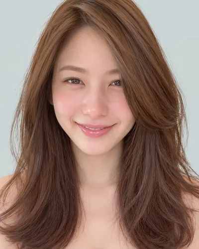 AI 生成人像 f9787eb136b:面部,中长发・中长发氛围烫
