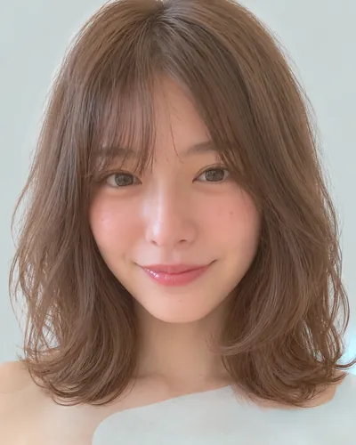 AI 生成人像 fa7262f412a：面部，短发・迷你波波头烫（仿自然卷）