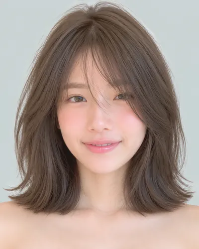 AI 生成人像 fa89e192ef7：面部，短发・短狼尾剪（迷你狼尾）