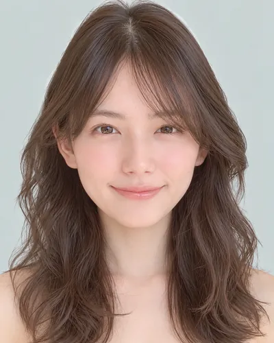 AI 生成人像 fab36beac51:面部,中发・螺旋硬烫中发