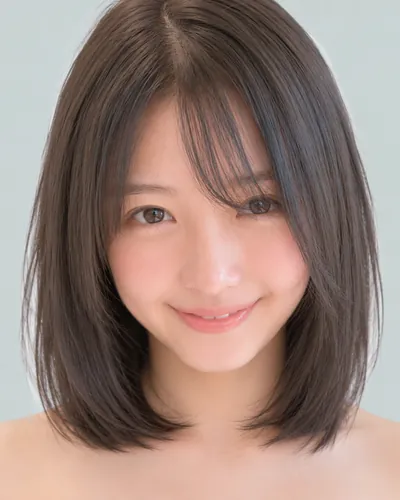 AI 生成人像 fb028dc000b：面部，短发・韩式流苏波波头（侧刘海）