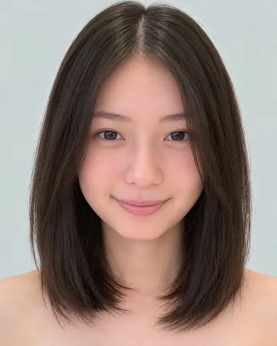 AI 生成人像 fb1a4148966：面部，短发・齐切直发波波头（无刘海）