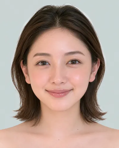 AI 生成人像 fb4b6f28708：面部，短发・耳后帅气短发（无刘海）