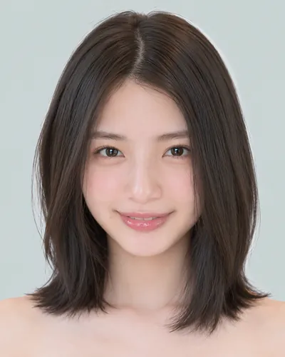 AI 生成人像 fb7e00a2866：面部，短发・齐切直发波波头（无刘海）