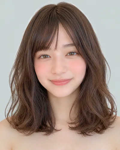 AI 生成人像 fb96019ce0c:面部,中发・螺旋硬烫中发