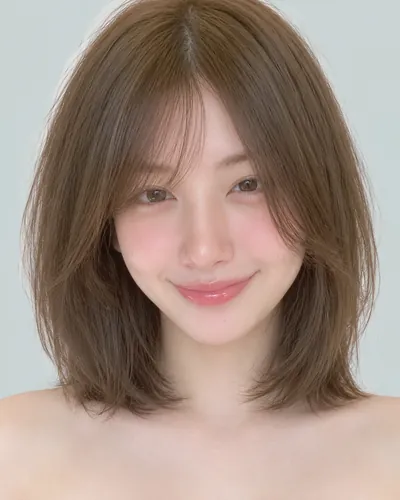 AI 生成人像 fbb27eb8000:面部,短发・蘑菇短发(刘海偏长)